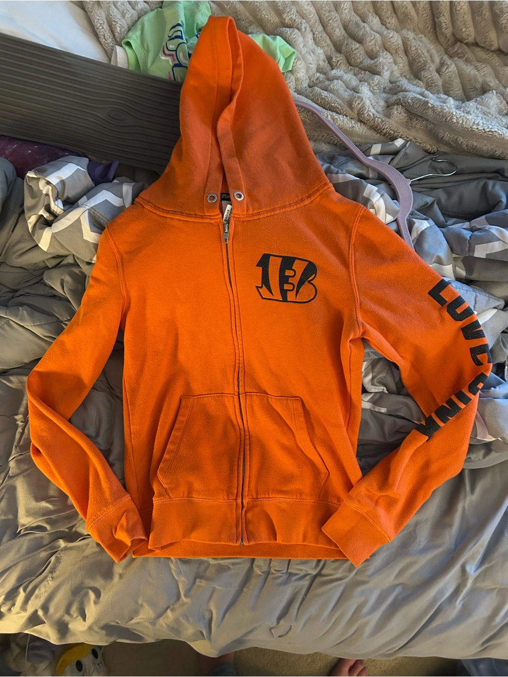 Victoria's Secret PINK Orange Hooded Sweatshirt
